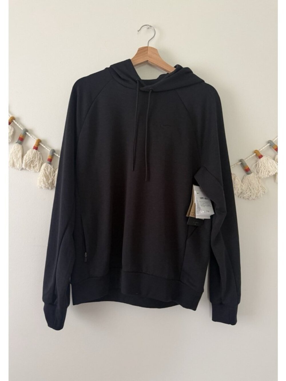 Nike Primary Fleece Dri-Fit UV Pullover Performance Hoodie Black NWT Mens S $80